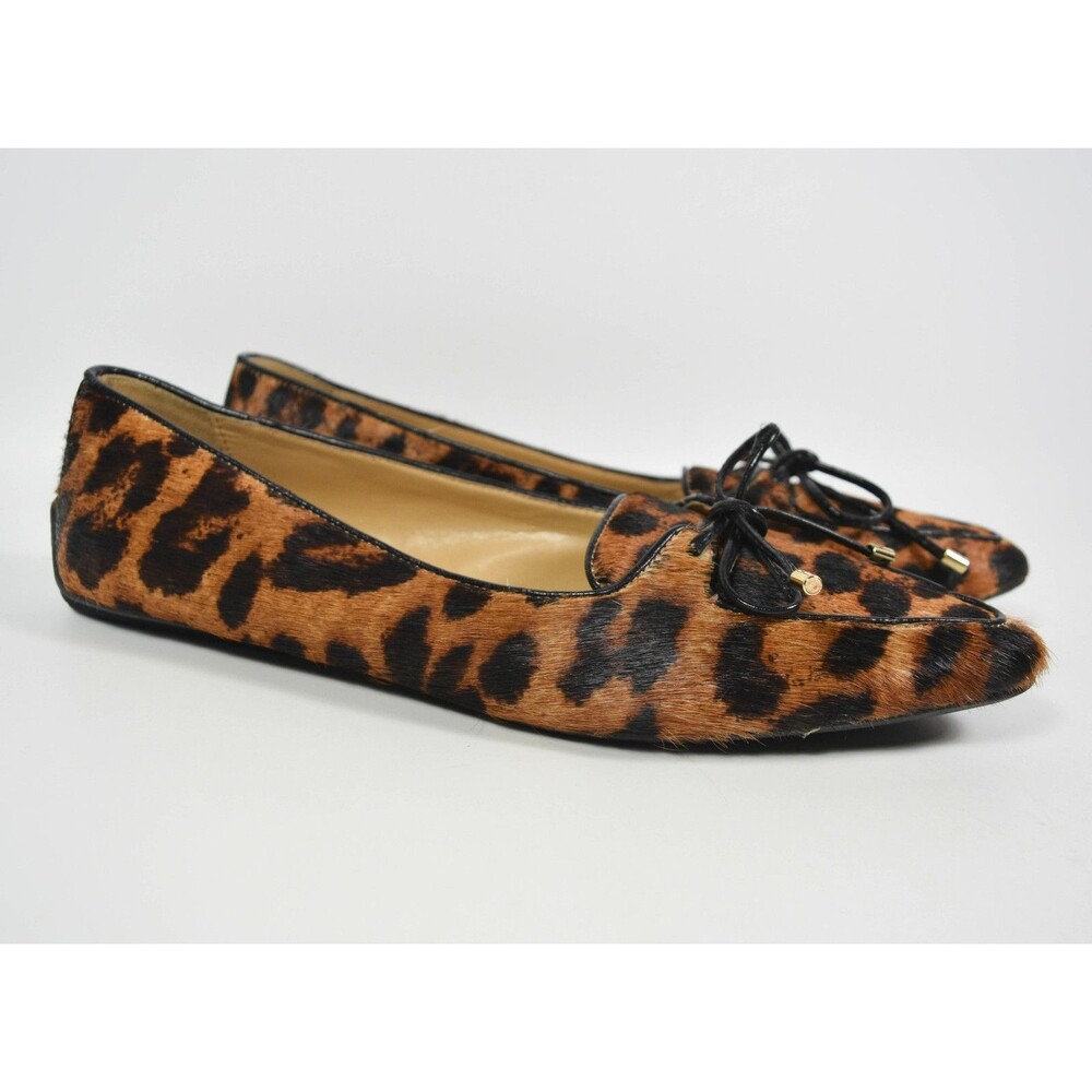 Talbots Francesca Loafers Haircalf Animal Print Loafers Flats Size 7.5 M - Picture 2 of 8